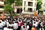 Shiv Sena, Hanuman Chalisa Controversy news, hanuman chalisa controversy tight security outside maharashtra cm s residence, Atos