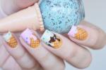 Latest Nail art, Ice cream coating on nails, interesting ice cream nails, Latest nail art