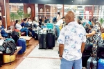 Indian Pilgrims in Nepal, Indian Pilgrims in Nepal new breaking, indian pilgrims stranded at nepal airport, Kp sharma oli
