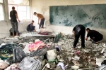 al sardi school attack, Israel Hamas school attack, israel strike on school dozens killed, School children
