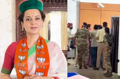 Kangana gets slapped in Chandigarh Airport