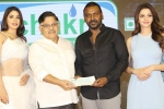 Vedhika, Kanchana 3, megastar donates big for lawrence, Lawrence charitable trust