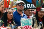 Leonardo DiCaprio, Climate Change March, leanardo dicaprio joins the climate change march, The revenant
