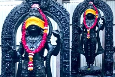 Lord Ram idol&#039;s face revealed from Ayodhya Ram Mandir