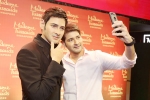 madame tussauds mahesh babu, mahesh babu wax statue in amb cinemas, mahesh babu s wax statue for madame tussauds unveiled at hyderabad s amb cinemas, Namrata