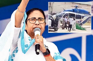 Mamata Banerjee Loses Control While Boarding Helicopter