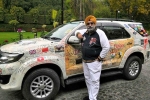 Amarjeet Singh, delhi to london by road cost, meet 60 yr old traveler who completed road trip from delhi to london covering 33 countries in 150 days, Family support