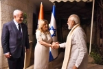 Israeli Premier Benjamin Netanyahu, Prime Minister Narendra Modi, modi received by netanyahu in israel, Israeli premier benjamin netanyahu