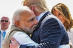 PM Narendra Modi, Melania Trump, pm modi welcome us president trump at ahmedabad, Motera stadium