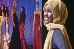 Halima Aden, beauty pageant, muslim woman wears hijab burkini in minnesota beauty pageant, Swimsuit