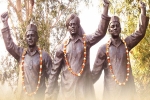 Narendra Modi's tribute on Shaheed Diwas, Rajguru, narendra modi pays tribute to bhagat singh rajguru sukhdev on shaheed diwas, Crumbled