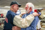 Navy buddies reunite after 50 years, old navy friends meet, navy buddies reunite after more than 50 years apart, Brooklyn bridge