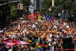 new york, nyc pride parade 2018, thousands participate in new york pride parade, Gays