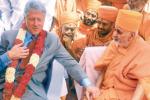 Baps Swaminarayan Sanstha, His Holiness Pramukh Swami Maharaj, secretary hillary clinton and former u s president bill clinton pays rich tribute to hh pramukh swami maharaj of baps swaminarayan sanstha, Bhagwan swaminarayan
