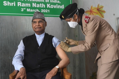 President Ram Nath Kovind receives Coronavirus Vaccine