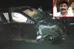 Rajasekhar accident, Rajasekhar latest, rajasekhar meets with a road accident, Mercedes benz
