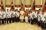 Narendra Modi, Narendra Modi, modi meets rio olympics bound athletes, Lalita babar Narendra Modi, Narendra Modi, modi meets rio olympics bound athletes, Lalita babar