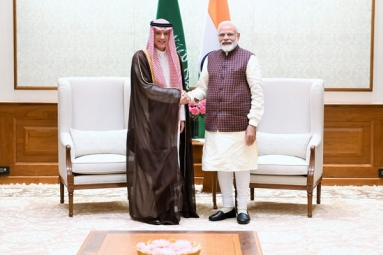 Saudi Arabia Foreign Minister Meets Prime Minister Narendra Modi