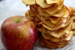 high tea snacks, apple recipes, spicy apple chips recipe, Apple recipe