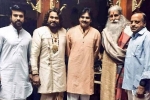Pawan Kalyan, Pawan Kalyan in Sye Raa sets, pawan kalyan pays visit to sets of sye raa, Bollywood megastar