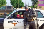 Batman arrests shoplifter, Fort Worth Batman, batman came to rescue at texas walmart, Batman