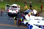Texas Road accident deaths, Texas Road accident videos, texas road accident six telugu people dead, Texas road accident