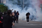 US, white house, trump to stop protests with tear gas on the white house protestors, Thug
