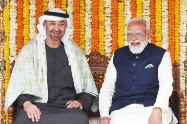 UAE President's 3-Hour India Visit and Meeting with Modi