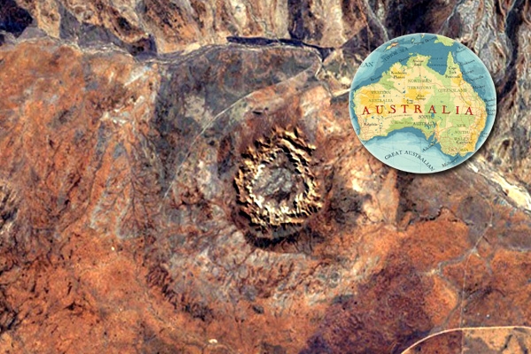 Largest asteroid impact zone in Australia