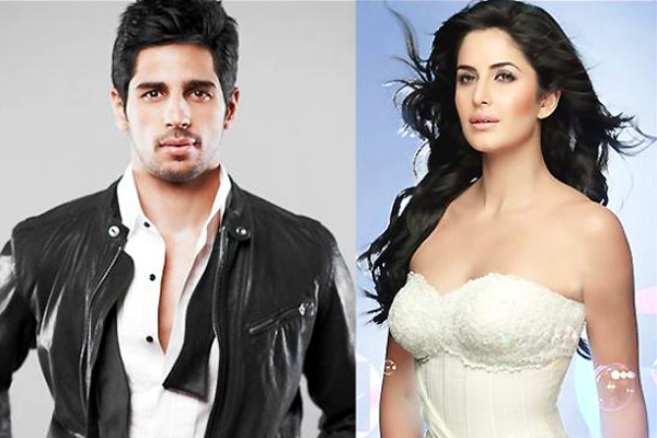 Katrina Kaif with Siddarth Malhotra},{Katrina Kaif with Siddarth Malhotra