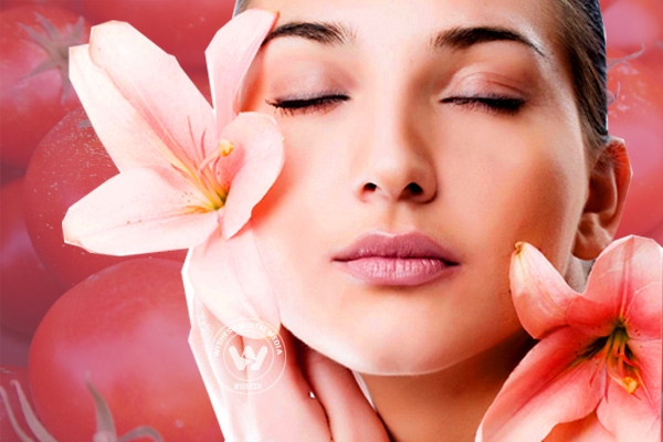 Skin care with tomatoes},{Skin care with tomatoes