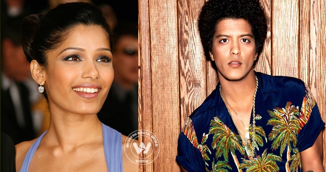 Freida Pinto gets raunchier for Bruno Mars},{Freida Pinto gets raunchier for Bruno Mars