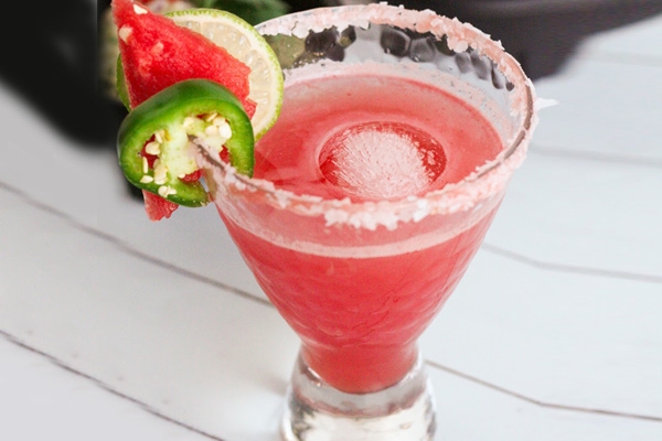 Get experimental with Jalapeno Watermelon Margarita