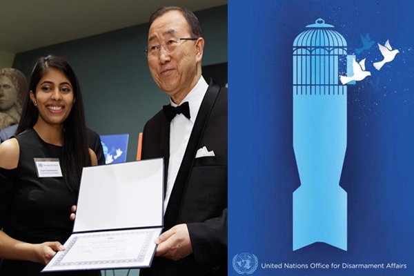 Indian wins award at UN's poster contest