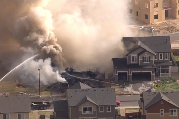 Construction Crew Helps After Explosion at Home