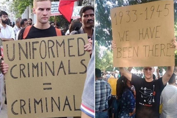 German student asked to leave for joining the student protests
