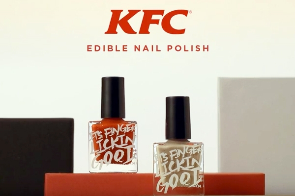 Try out KFC edible nail polish