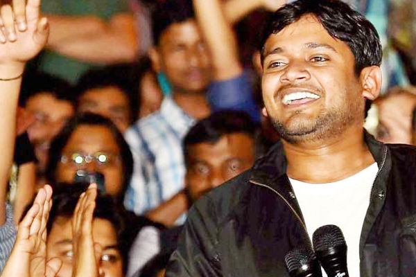 Kanhaiya returned to campus and made a fiery speech