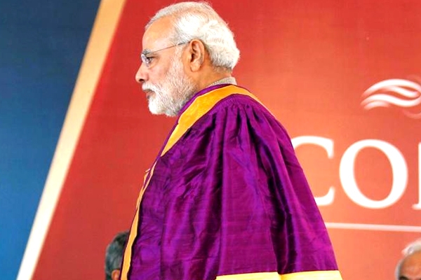 Modi slightly changed his name in MA II