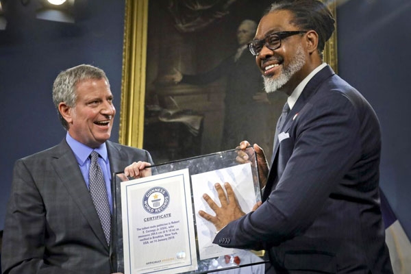 New York City Councilman Robert Cornegy Jr. Sets Record for World’s Tallest Politician