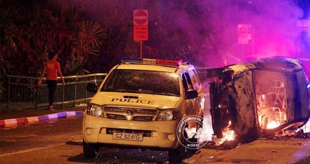 Indian labor death sparks off massive unrest in Singapore},{Indian labor death sparks off massive unrest in Singapore