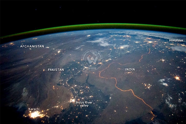 See How Indo-Pak Border Looks From Space At Night